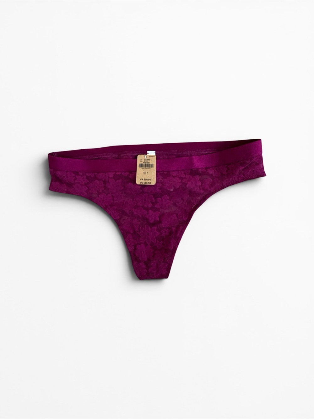 Victoria's Secret Plum Lace Thong Panty